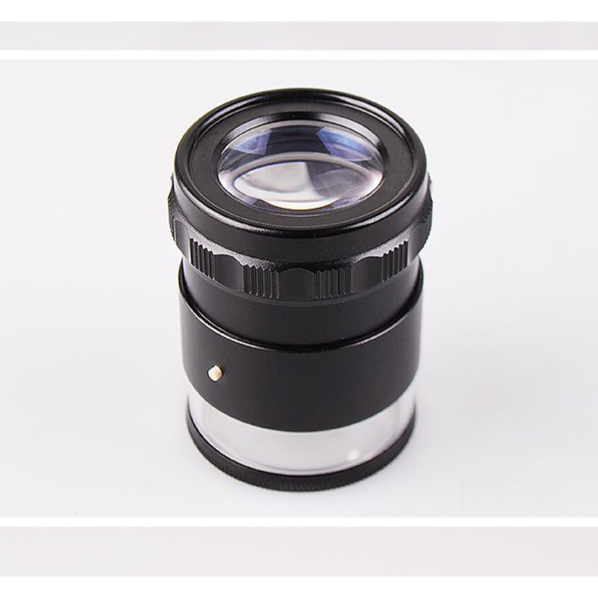 10-fache HD-Zylinderlupe mit Licht, verschiedene Messskalen, tragbar, USB-Ladefunktion, optische Lupe