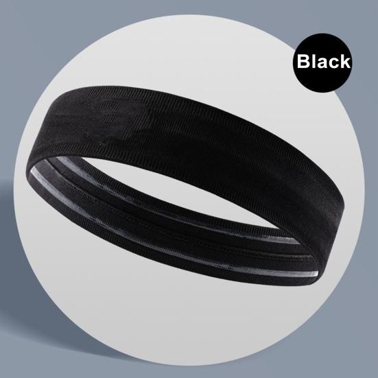 2Pcs Workout Headbands Super Soft Non-slip High Elastic Solid Color Running Jogging Sports Sweatbands