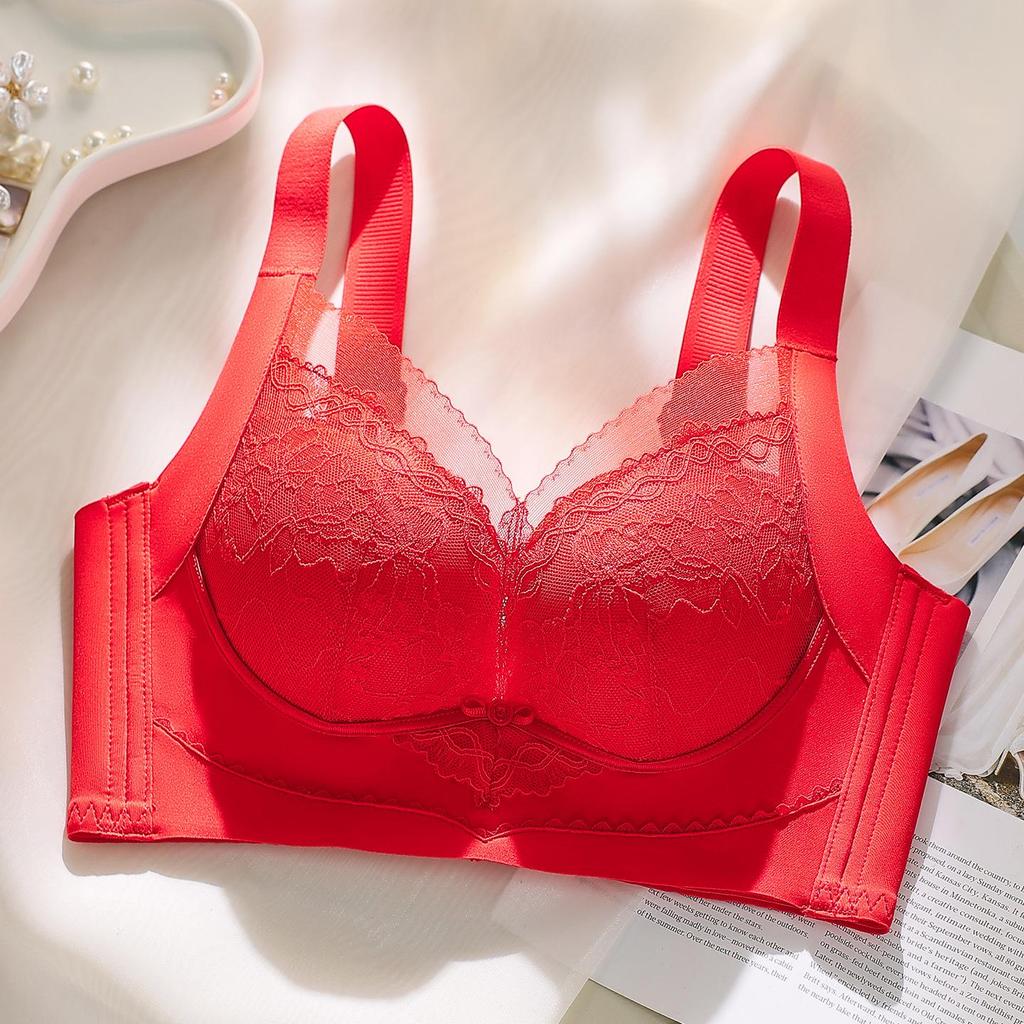 Lace Push-Up Bra for Women - Sexy, Comfortable, High Side Coverage, Adjustable Massage Fit