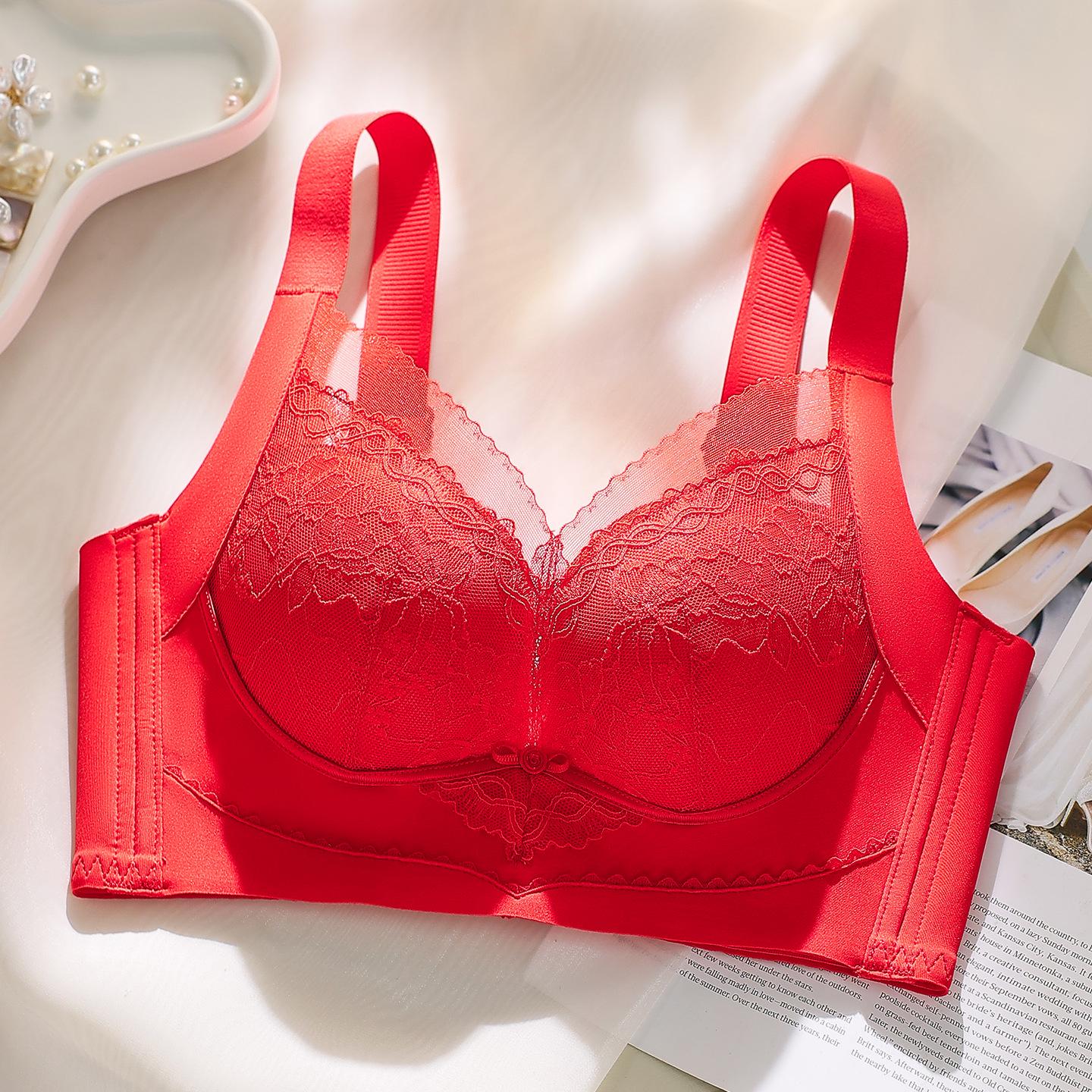 

Lace Push-Up Bra for Women - Sexy, Comfortable, High Side Coverage, Adjustable Massage Fit 38/85AB