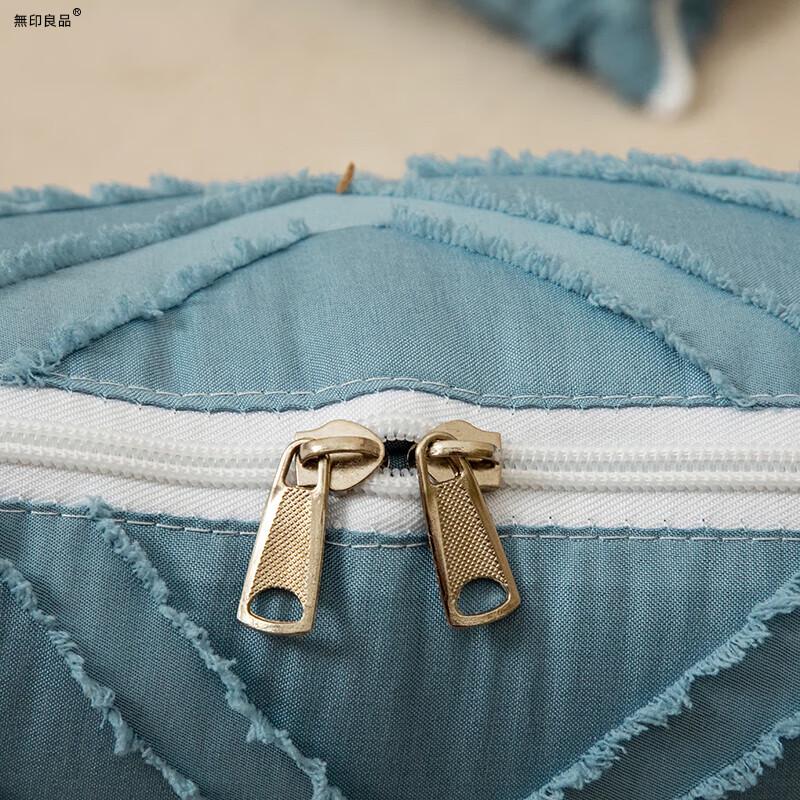 MUJI Cut Flower Fleece Pillow Blanket
