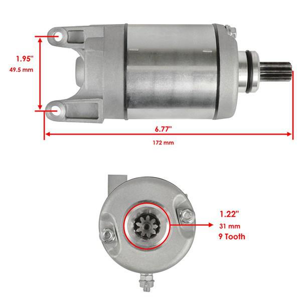 3088069 Starter Motor for 2003-2007 Polaris ATV Predator 500