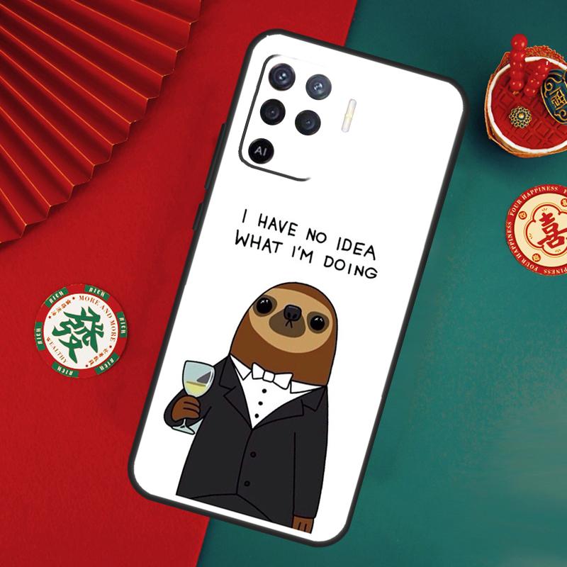 Sloth Animal Cute Case For Oppo A15 A17 A57 A6 A5 Pro A54 A74 A94 A16 A76 A96 A40 A60 A80 A18 A38 A58 A78 A98