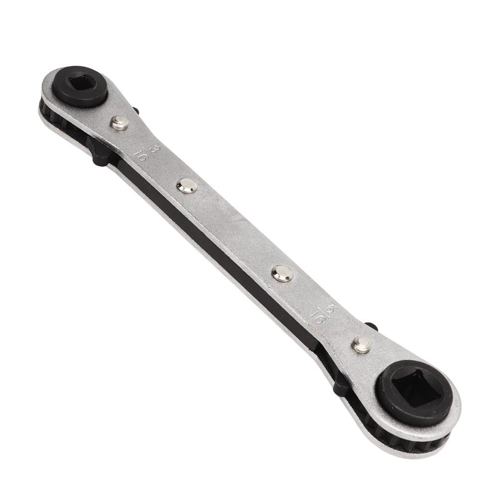 2pcs with Hex Bit Adapter Ratcheting Refrigeration Wrench