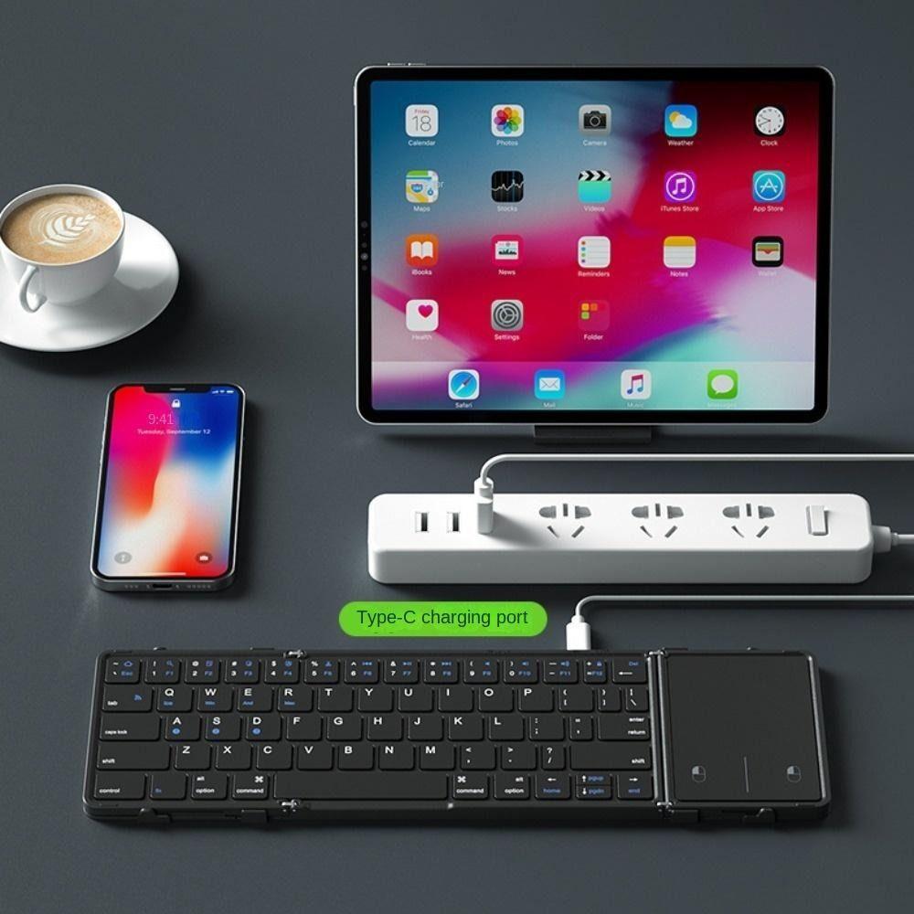 

Мини-клавиатура Bluetooth Складная мини-цифровая клавиатура Беспроводная складная клавиатура для планшета/ноутбука
