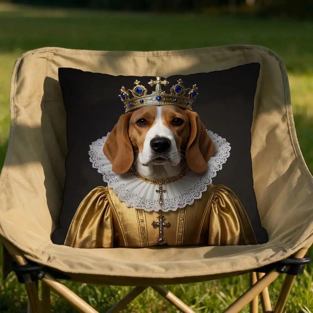 Beagle Hund Kissenbezug Weich Wendbar Langlebig Kissenbezug Vielseitig einsetzbar für Zuhause Auto Täglichen Komfort