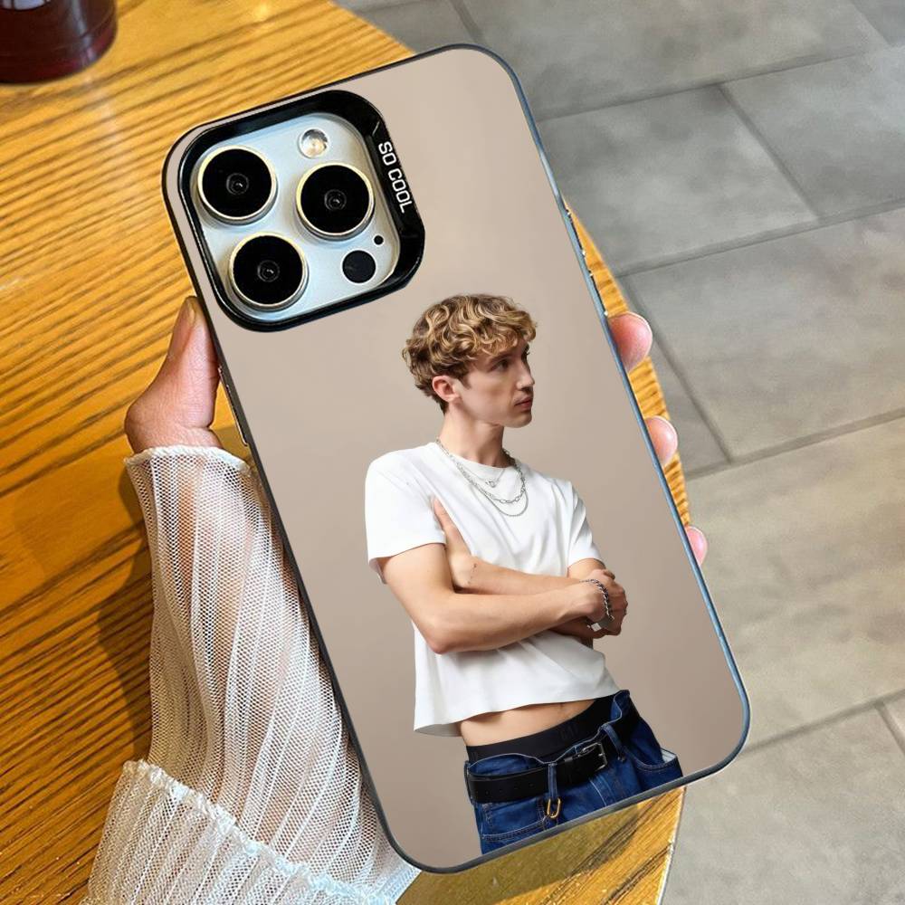 Engel Junge T-Troye Sivan Mellet Handyhülle Für iPhone 16 17 15 14 12 13 Pro Max Schwarz Süßigkeiten Matt Stoßfeste Hülle