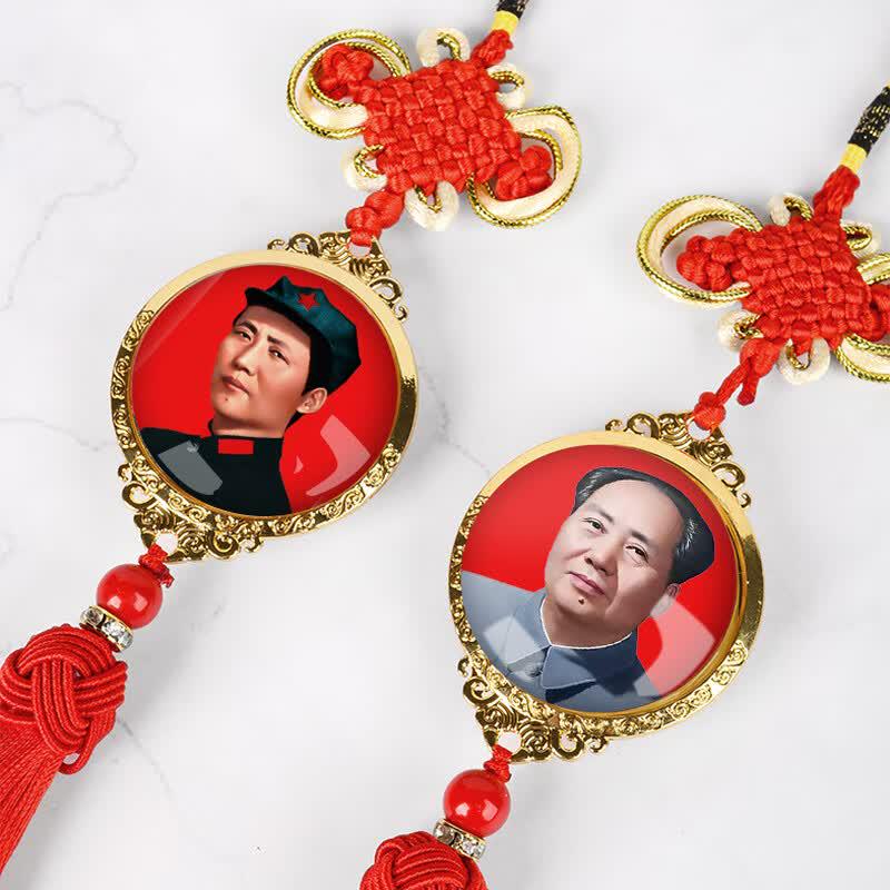 Mao Zedong Portrait Car Rearview Mirror Pendant