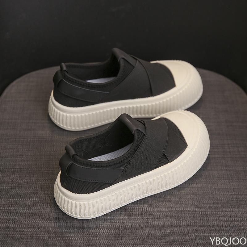 Fashion Women's casual shoes summer new breathable round toe cute comfortable versatile simple thick soled sponge cake shoes