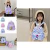 Trendy Cartoon Nylon Backpack For Kids Featuring Cute Carrot Knife Print In Multiple Colors