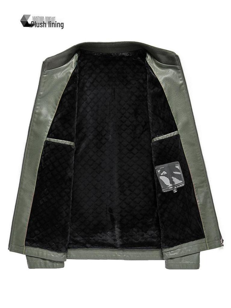 Herren Luxus Lammlederjacke - High-End Koreanischer Stil, Einfache Business Oberbekleidung in Schwarz