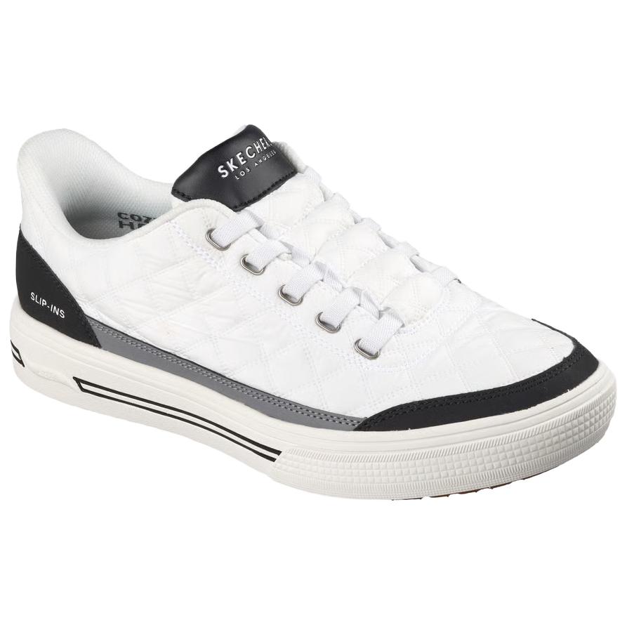 Skechers ArchFit Arcade Cozyfit Charming Days Comfortable Soft Breathable Support Sneakers Men Sneakers White 183227-WBK