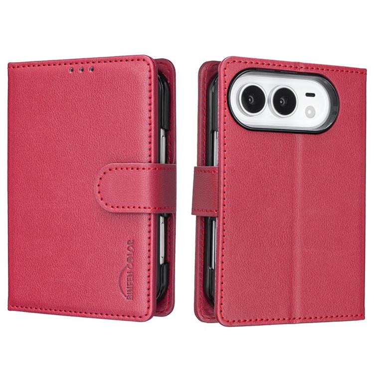 Litchi Texture RFID Anti-Theft PU Leather Wallet Phone Case For iPhone Duo