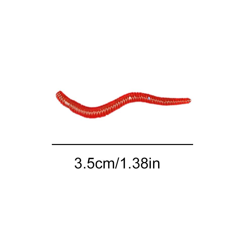 100/50PCS Fishing Lure Lifelike Fishy Smell Red Worms Soft Bait For Carp Bass Silicone Artificial Bait Fishing Accessories HOT