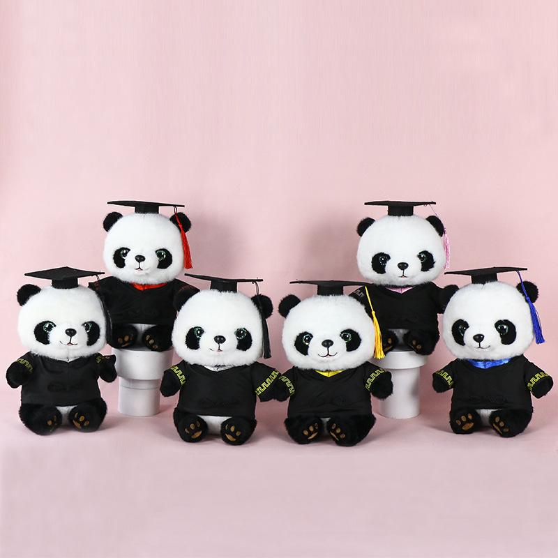 Graduation Panda Plush Toy - Customizable Doctor/Bachelor Uniform Gift