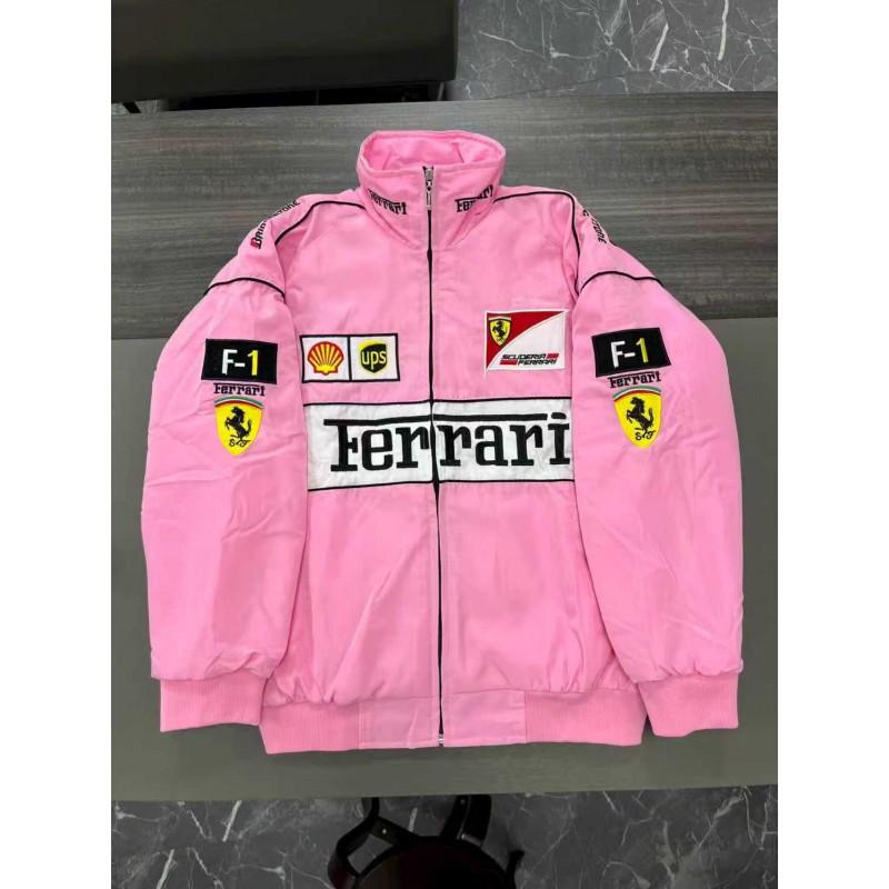 F1 Vyšívaná závodní bunda Ležérní Biker Letecký kabát Unisex Teplé Sportovní svrchní oblečení