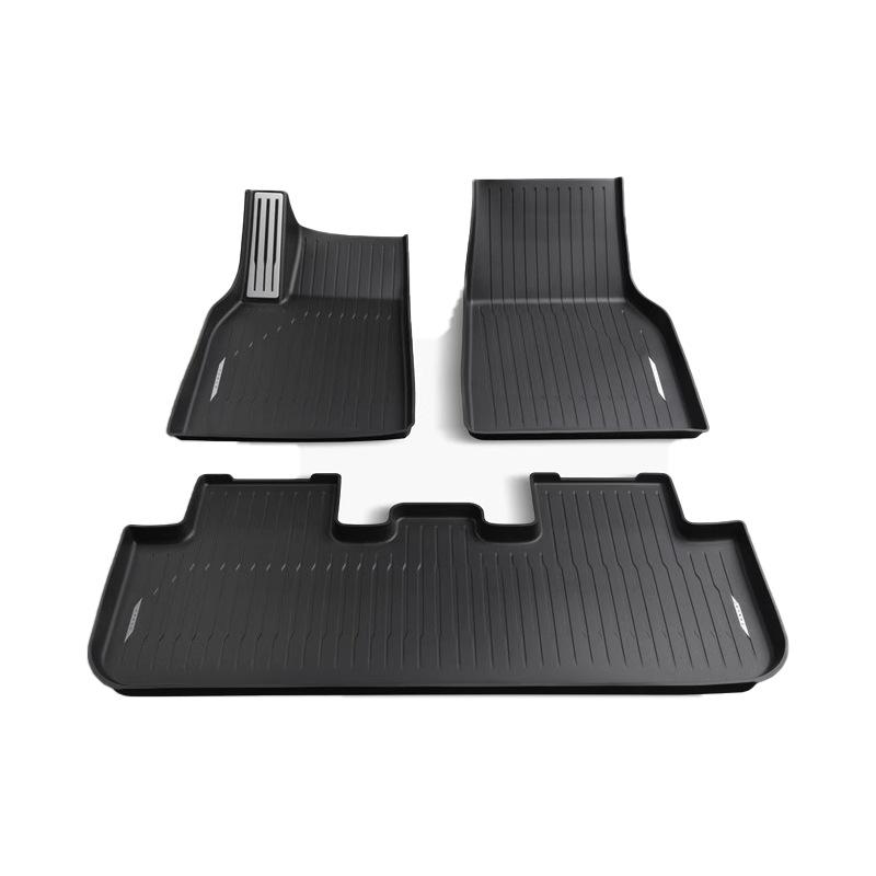 Tesla Model 3/Y Full Surround TPE Floor Mats (Left/Right Rudder)