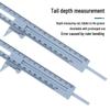Dual-Scale Vernier Caliper, 0-150mm, Plastic Antique Student Measuring Tool