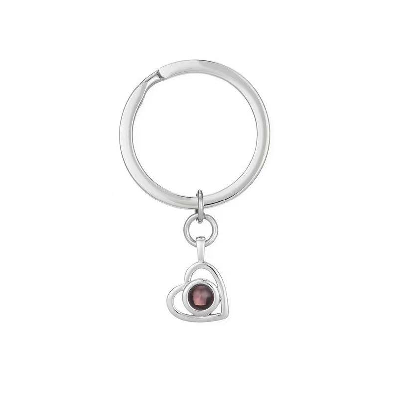 

925 Sterling Silver Heart Pendant with I Love You in 100 Languages and Custom Color Photo/Text Projection