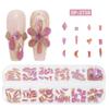 12-Grid Irregular Transparent AB Glass Diamonds for Nail Art