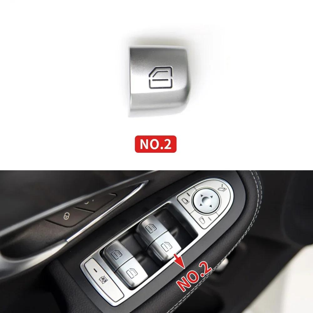 Car Master Passenger Door Window Switch Button Cover Cap Replacement For Mercedes Benz C E GLC S Class W205 W253 W213 W293 W222