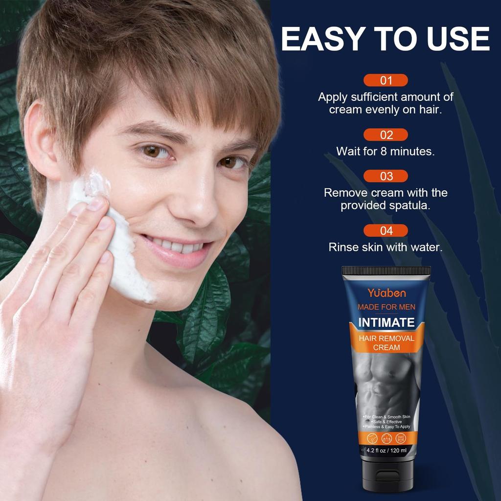 Crème dépilatoire pour hommes - , 100 ml