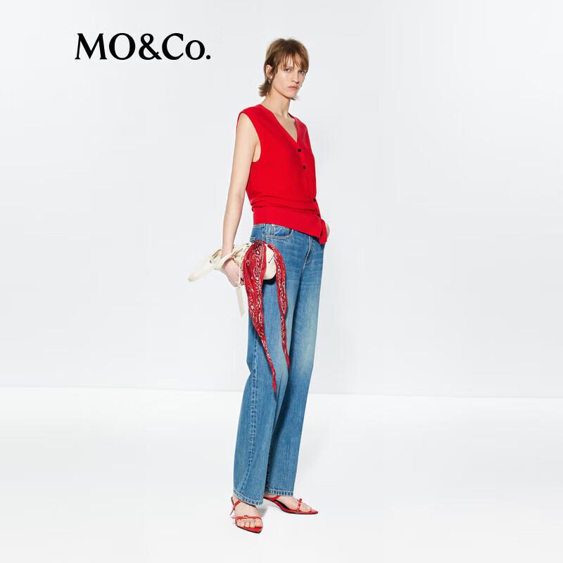 MO&Co. C+ Series Lightweight Merino Wool Cardigan