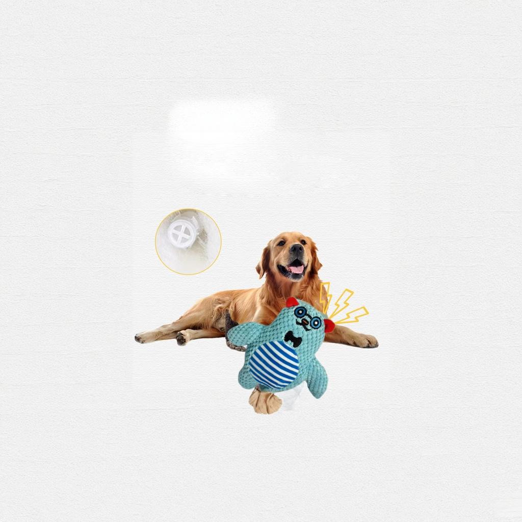 Plüsch Quietschie Hundespielzeug Robust Beruhigend Welpenspielzeug für Corgi Katzen