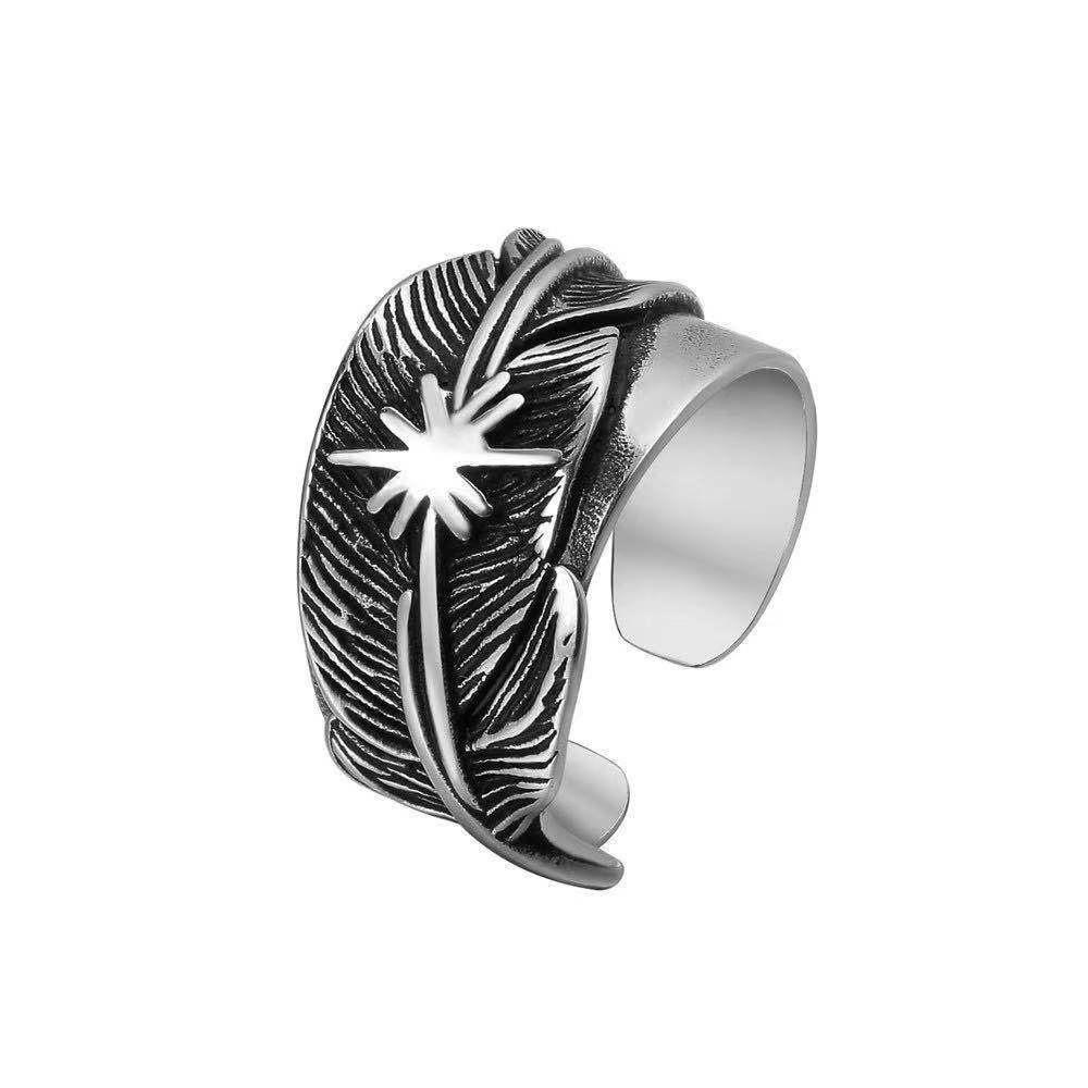 

Men s European & American Trendy Punk Indian Open Ring