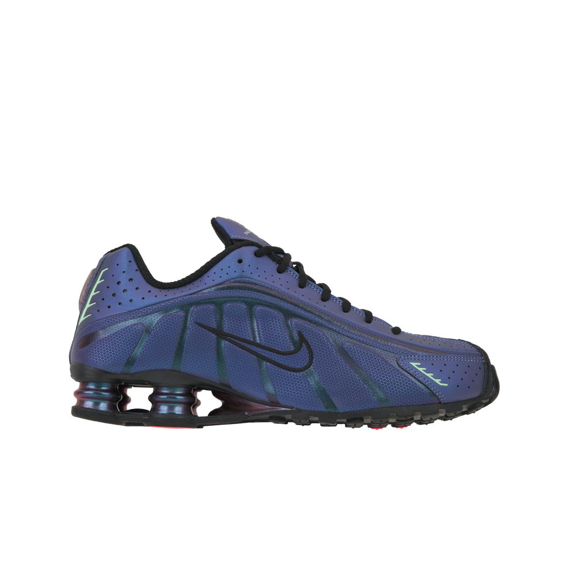 Мужские кроссовки Nike Shox R4 Iridescent Синий Черный Горячий-Удар HQ3446-001 41