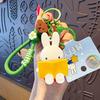 New Kawaii Miffy Rabbit Keychain Cartoon Couple Backpack Pendant Car Key Accessories Creative Festival Gifts