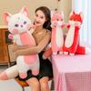 Dudu Fox Long Throw Pillow Baby Sleeping Side Soothing Doll Girl Pinch Legs Cat Doll Holiday Gift