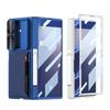 Suitable for Samsung Z Fold7 Mobile Phone Case Folding Screen Business Leather Card Bag Push Window Magnetic Suction Protection Case