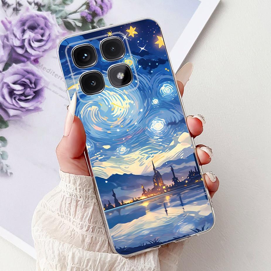 For Xiaomi 14T Pro Case 2025 New Luxury Painted Cover Clear Silicone Phone Case For Xiaomi Mi 14T Pro Mi14T 5G Soft Fundas Coque