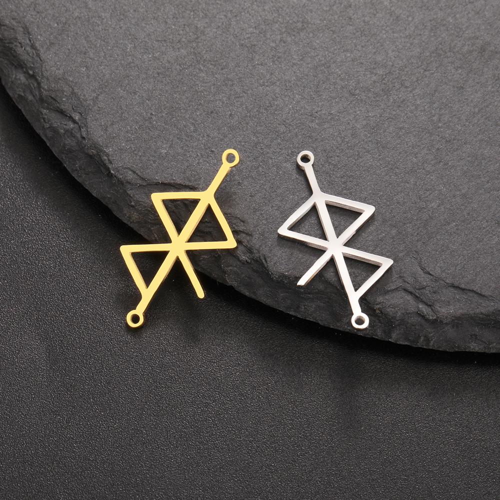 Dawapara Runa Ochronna Amulet do Tworzenia Biżuterii Wisiorek Mitologia Nordycka Stal Nierdzewna Akcesoria DIY