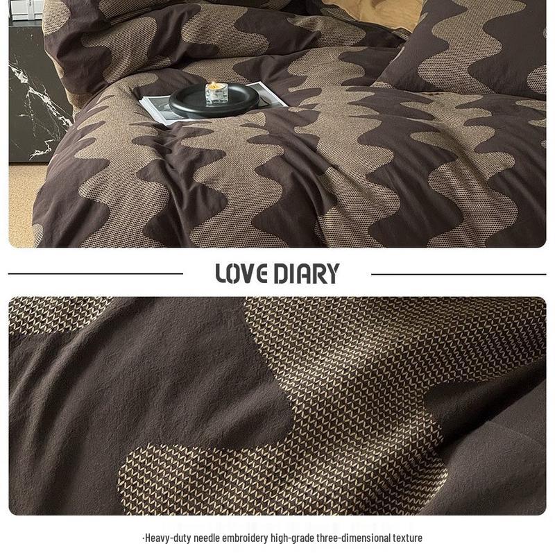 Lilang Fleeting Years Jacquard Embroidery 4-Piece Bedding Set