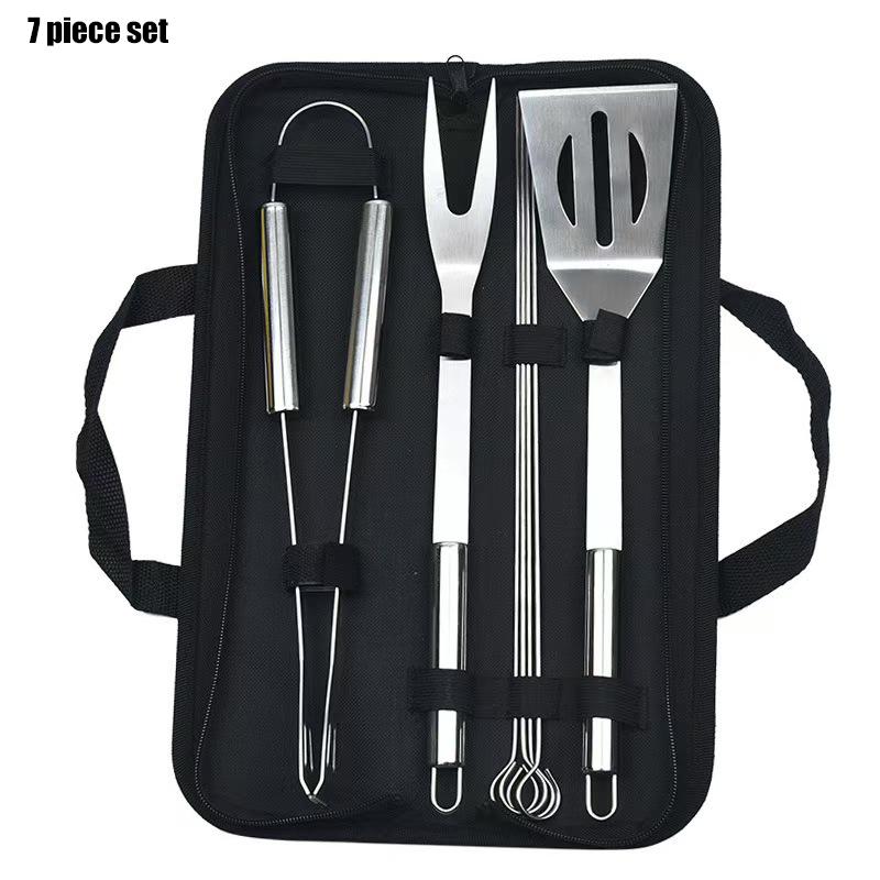 Stainless steel barbecue set barbecue combination tool outdoor barbecue storage portable bag barbecue tool