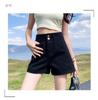 Plus Size High-Waisted A-Line Denim Shorts for Women - Summer Pear-Shaped Elastic Wide-Leg Hot Pants