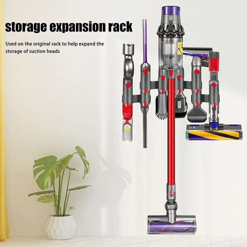Vacuum Cleaner Accessories Wall-Mounted Storage Bracket - Brush Head & Nozzle Holder Organizer For V7/V8/V10/V11/V15