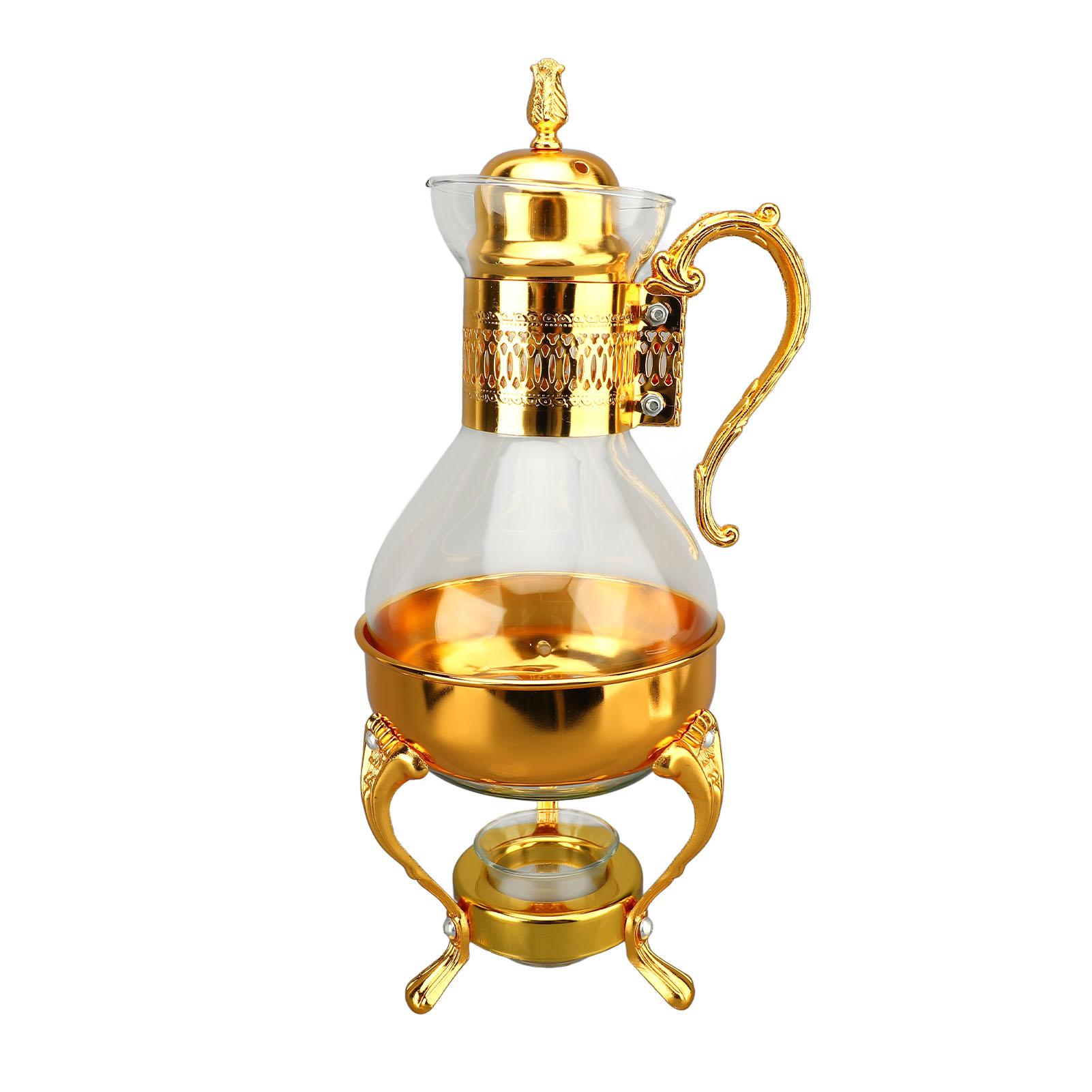 Glass Coffee Pot Set Htable Water Pitcher with Lid and Cup Vintage   Hot Cold T Kettle for Home and   Use