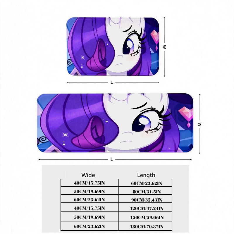 Rarity Print Flannel Kitchen Mat Christmas Soft Area Rug Non Slip Floor Carpet Home Decoration