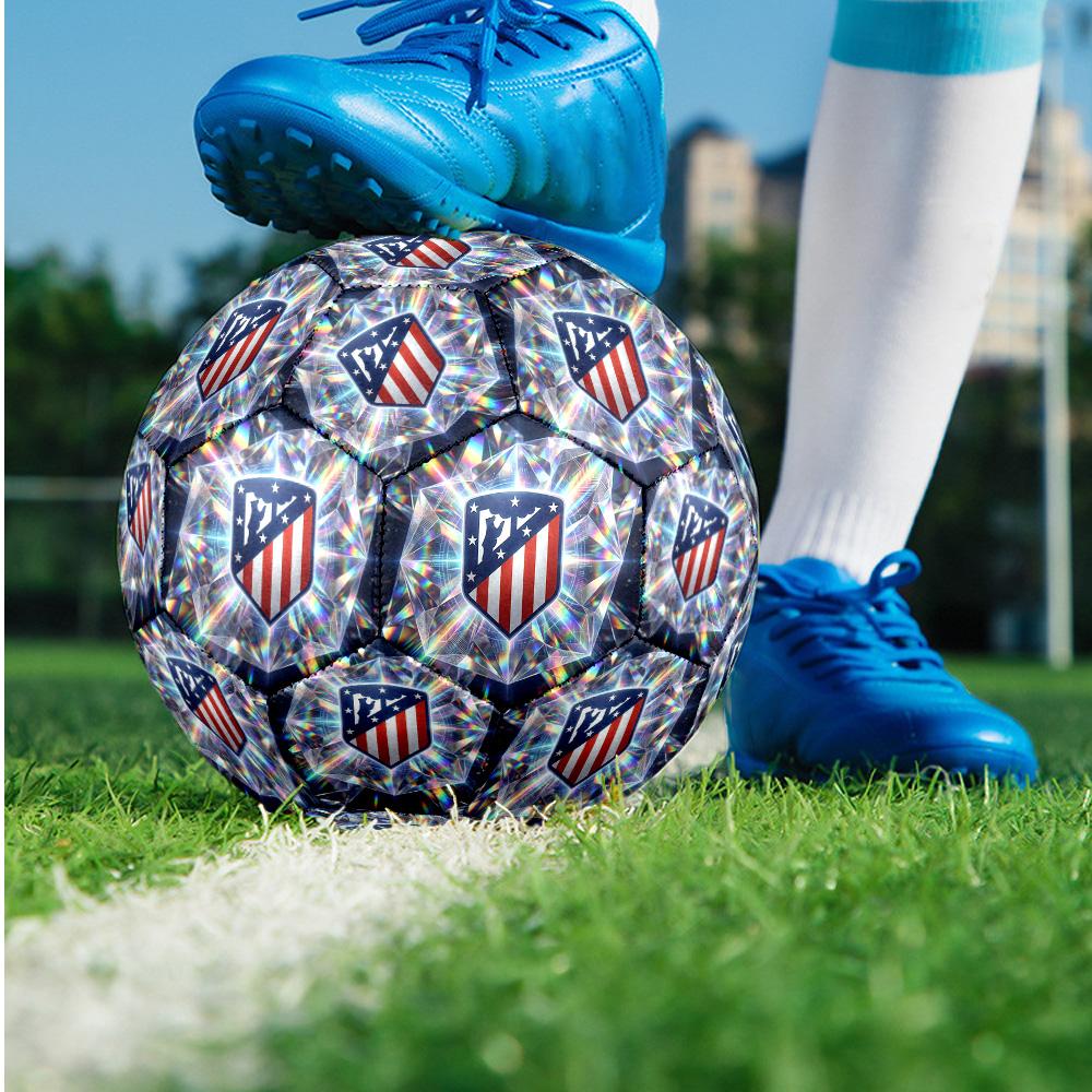 Pallone da calcio Tema Atletico Madrid Taglia 5 Pallone da calcio Tocco Morbido Pallone da calcio per Allenamento Professionale per Sport all'Aperto