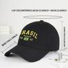 Brazil Flag FiveStar SoftTop Baseball Cap Stylish Athletic Look Perfect for Daily Match Viewing and Outdoor Sports Great Gift