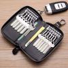 Waterproof Car Key Wallet Retro Zipper Key Bag Lightweight Key Storage Pouch  Commuting Use