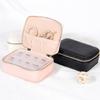 Wear Resistant PU Jewelry Container Travel Friendly Box for Organizing Small Accessories Stylish Jewellery Container