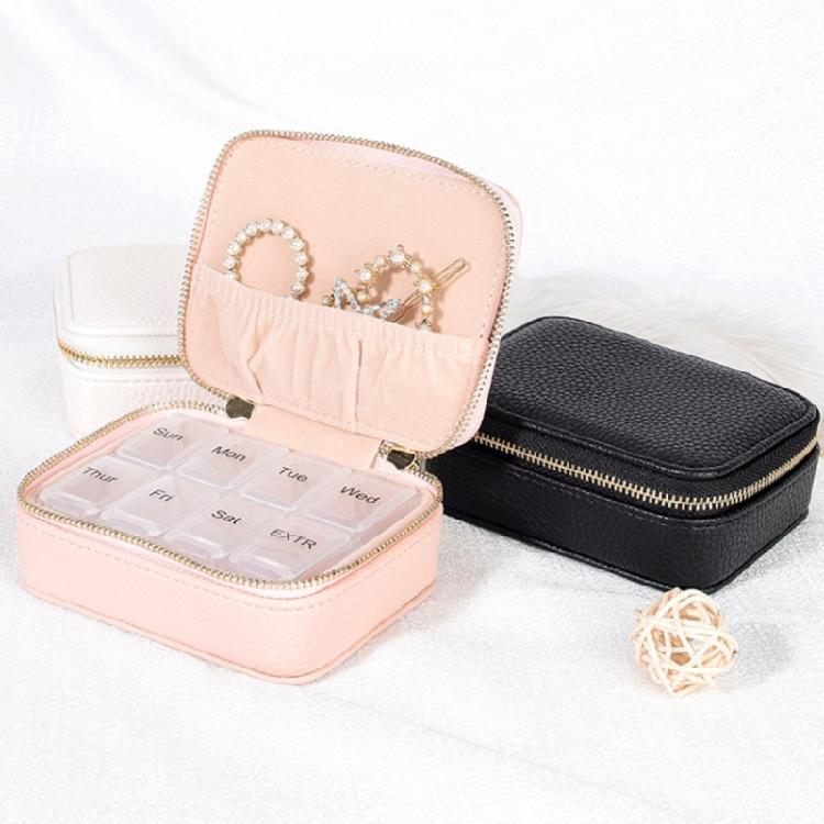Wear Resistant PU Jewelry Container Travel Friendly Box for Organizing Small Accessories Stylish Jewellery Container
