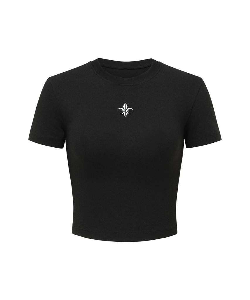 CARMID (W) Noble Crop Short Sleeve [Black]
