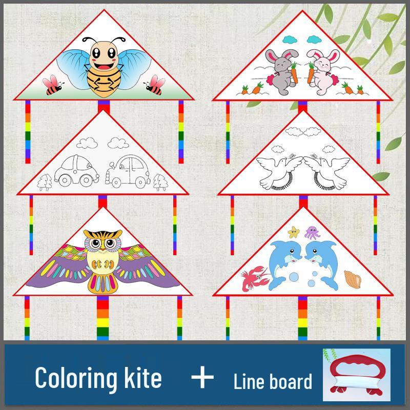 Kids DIY Kite Painting Kit 30-meter Line