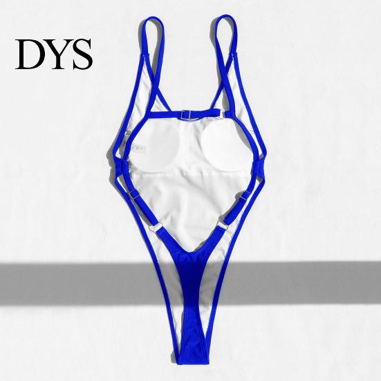Monokini Swimsuit Women Sexy V-Neck Sleeveless One-piece Backless Design Figure-Enhancing Fit Bikini for