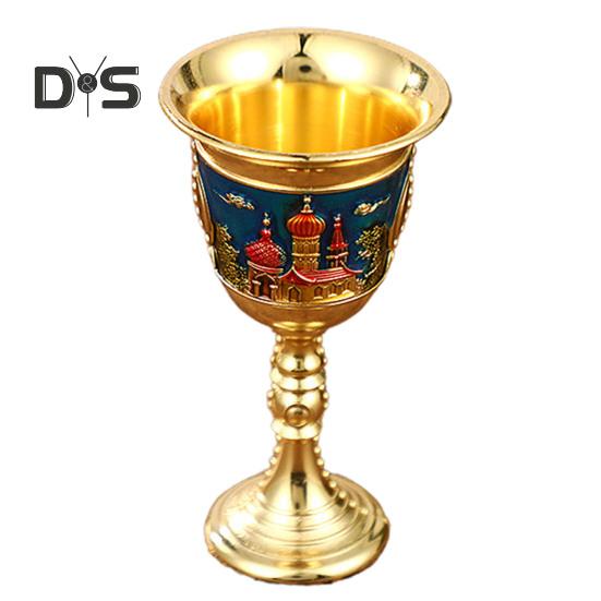 Šálek vína s širokým hrdlem, odolný proti pádu, kreativní vintage gravírovaný pohár na víno